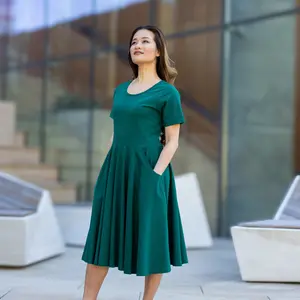 Rainforest Green Full Twirl Dress