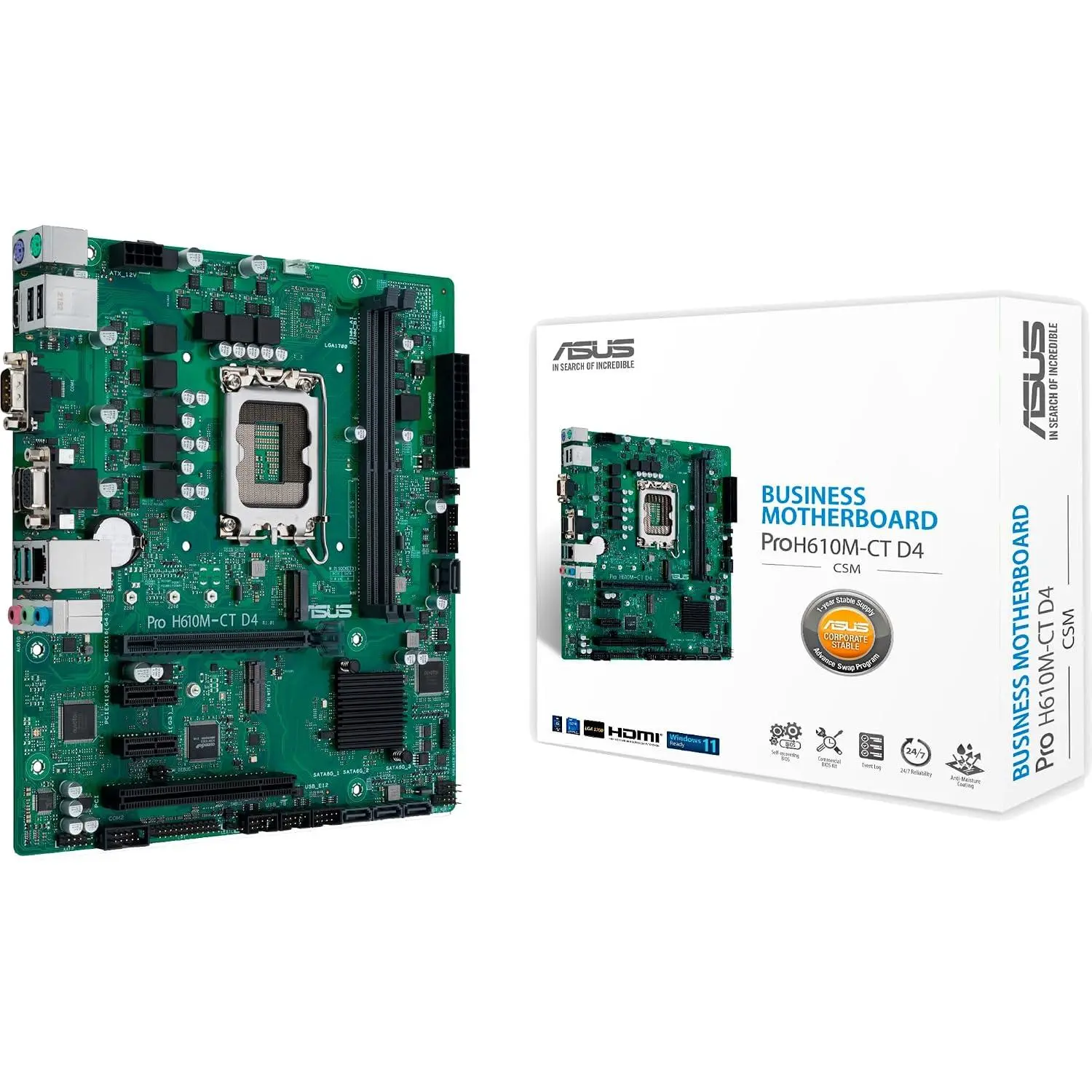 ASUS PRO H610M-CT D4-CSM LGA1700 MB