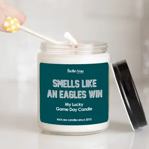 Lucky Game Day Candles - Smells like an Eagles Win Funny Candle Gift, Funny  Gift For Birthday, Christmas Candle, Best Friend Birthday Gift, Soy Candle, Gift For Him Her, Christmas Gift Idea