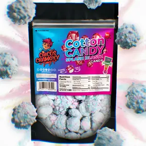 Cotton Candy Viral Gushers Splash Blastz 6OZ's Of  Candy (No Crunchy pieces & Chamoy Included in bag) - Chicos Chamoyy - Fruity Snack Sweet