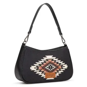 Wrangler Aztec Hobo Purse for Women Shoulder Purses Bag with Detachable Strap