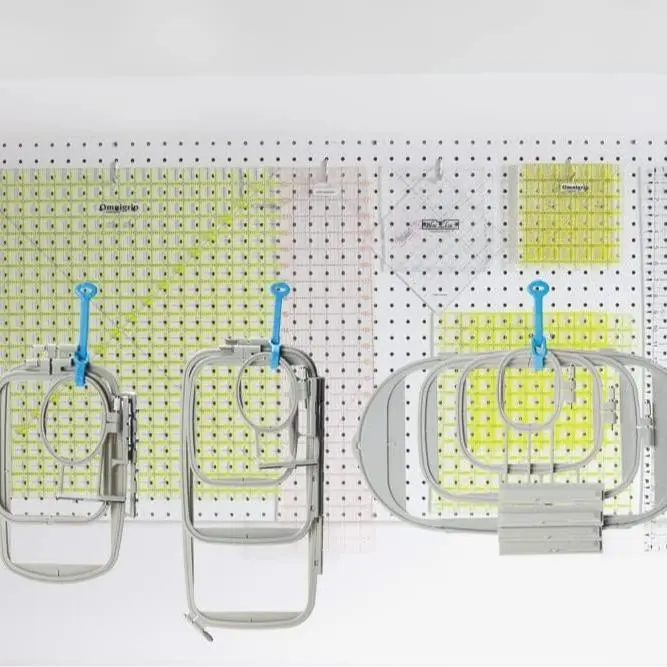 New Brothread 4-in-1 Rectangular Embroidery Machine Hoop Set SA442-SA445 - Small, Large, Extra Large Sizes, Adjustable Metal Screw, Accurate Grids for Accurate Align, Firm Fabric Collar Clamp for Brother Innovis Machines