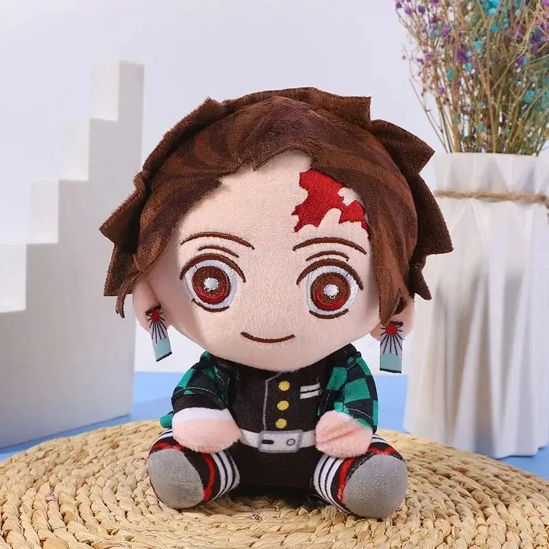 20cm Soft Stuffed Plush Dolls - Japanese Anime Demon Slayer Kimetsu No Yaiba Characters (Tanjirou, Nezuko, Zenitsu, Kyoujurou) - Unisex Kids Gift for Fans