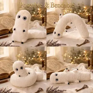 Witch Hat Atelier Fudeworm Plush Toys Doll Fluffy Shapeable Cute Stuffed Toy Anime Merchandise Anime Fans Home Decor Collection