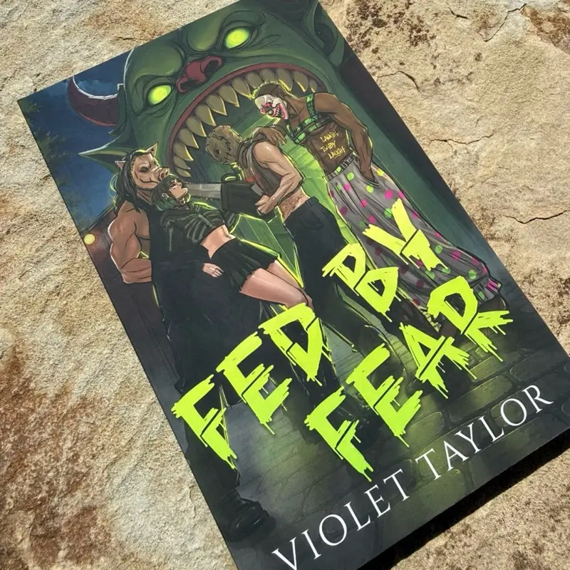 Fed by Fear by Violet Taylor (monster romance, dark romance, horromance, Halloween romance)