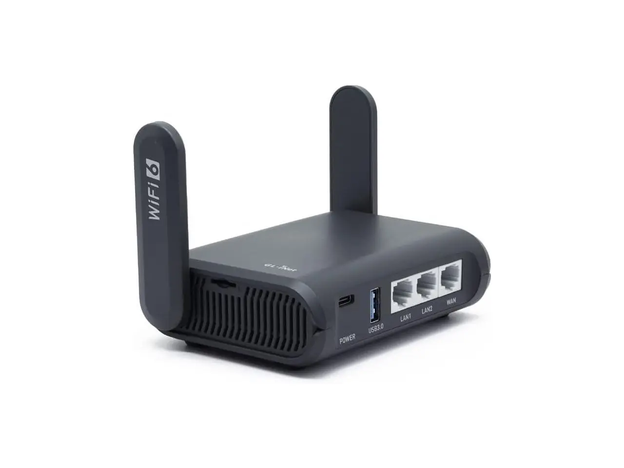 GL.iNet GL-AXT1800 Slate AX Pocket-Sized Wi-Fi 6 Travel Router with VPN | Dual-band Wi-Fi 6 speeds up to 1800 Mbps, MU-MIMO and OFDMA, connects up to 120 devices simultaneously