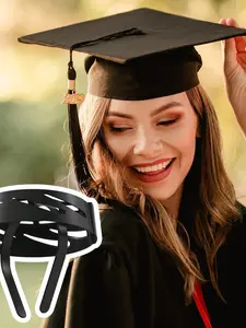 1pc 2026 Upgraded Graduation Cap Holder Bracket, Fixed Device for Doctoral/graduate Commencement Wear, Graduation Season Gift, Grad Party Supplies, Accessories