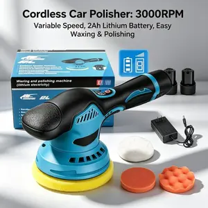 Cordless Electric Polisher, Rechargeable Handheld Buffing Machine, High Speed Smooth Polishing, Lightweight Ergonomic Design, For Car Maintenance & DIY Users, Ideal For Car Surface Waxing Metal Grinding Polishing