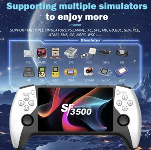 Retro Handheld Game Console - Performance Boost: Over 20,000 Games Built-in, Handheld Game Console with HD 5.5-inch IPS Screen Supports TV Connection,14+ Emulators & 5-Hour