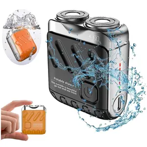 2026 Best Gifts for Electric Mini Portable Razor,R-12 Luggage Electric Shaver, USB Rechargeable One-Button Long Lasting for Home Travel Comfort