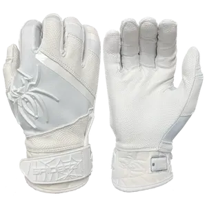 Spiderz PRO PREMIER Batting Gloves - White/White "WHITEOUT"