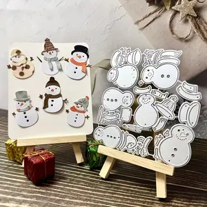 New Christmas Snowman Metal Cutting Die - DIY Paper Craft Embossing Stencil for Card Making, Scrapbooking & Holiday Handcrafts | Durable Tool for Crafters
