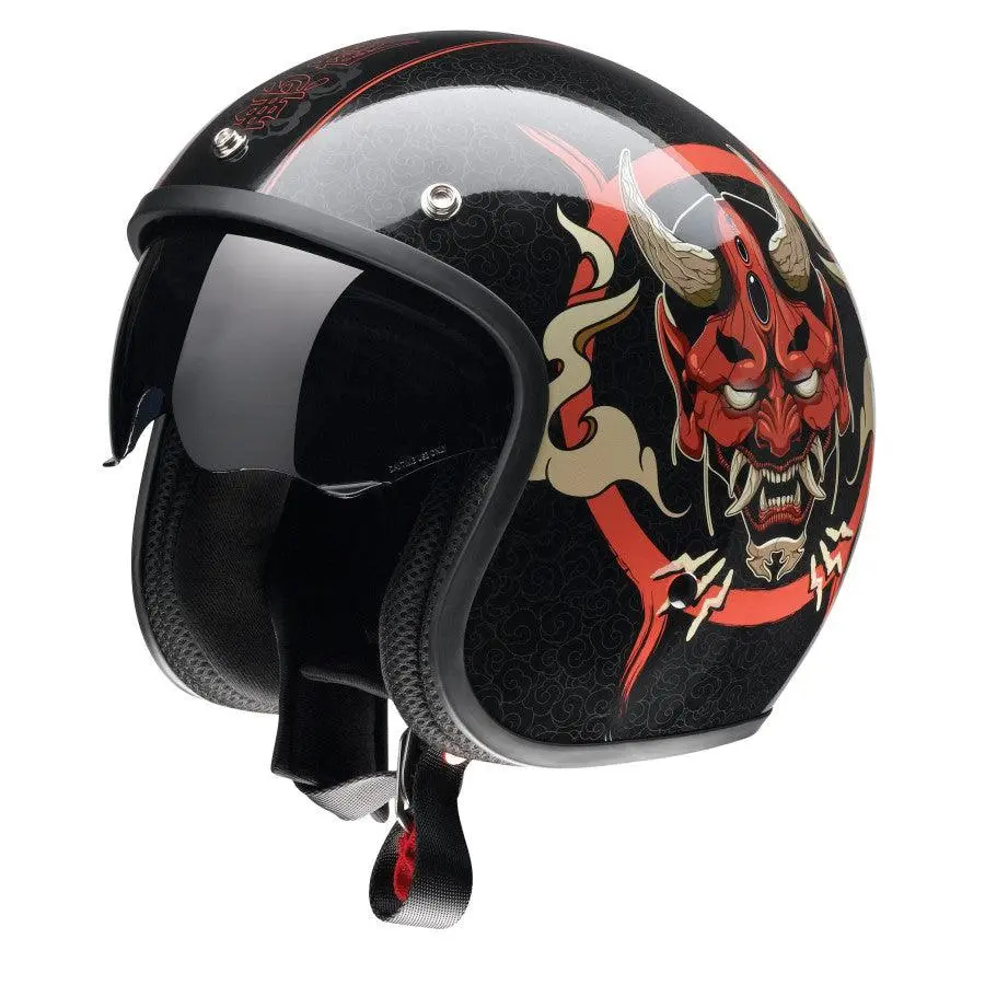 Z1R Saturn Devilish Helmet - Gloss Black/Red