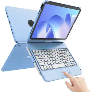 for iPad 10th Generation Case with Keyboard for iPad 10.9" 2022, Touch Keyboard for iPad 10th Generation Case -360 Rotatable,Pencil Holder,Touch Trackpad Keyboard Case for iPad 10th Gen