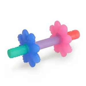 Itzy Ritzy Teensy Tube™ Teether - Teething Relief Set for Sore Gums - Textured Hollow Tube for All Teething Stages