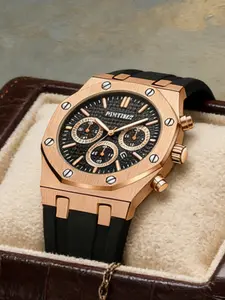 Men's Sport Watch Quartz Analog Silicone Strap Casual Fashion All Seasons, Men's Stylish Stone Watch for Any Occasion, Modern Fashionable Wristwatch