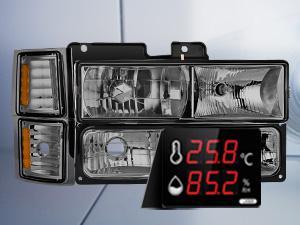 Nilight Headlight and Taillight Assembly Combo Compatible with 1994 1995 1996 1997 1998 Chevy Silverado Tahoe Suburban C10 C/K 1500 2500 3500 Tail Light Chrome Housing Amber Reflector Smoke Lens Nilight Headlight and Taillight Assembly Combo Compatible with 1994 1995 1996 1997 1998 Chevy Silverado Tahoe Suburban C10 C/K 1500 2500 3500 Tail Light Chrome Housing Amber Reflector Smoke Lens