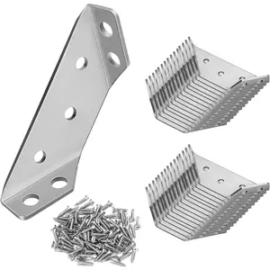 30 Pack Stainless Steel Corner Braces Heavy Duty L Brackets for ,Universal Furniture Corner Connectors for Shelves,Tables, Cabinets, Drawer, Chair,Metal Angle Corner Brackets with Screws