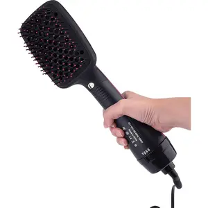 Blow Dryer Brush Straightener, Detangling Straightening Smoothing in One Step, Reduce Frizz More Shiny for Salon-Quality Smooth Straight Hair Dryer Brush