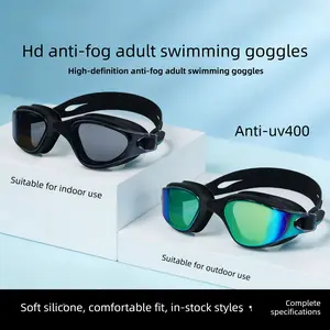 High definition anti-fog adult  , new flat light    , travel use,  for  anti-uv swimming goggles water goggles antifog