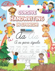 Cursive Handwriting in Spanish: Cursive Handwriting Writing for Kids. Cursive Alphabet Letter Tracing. Learn Cursive Writing