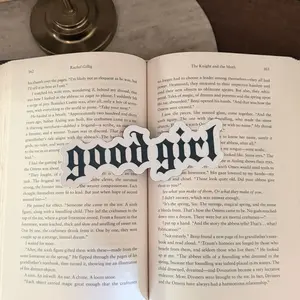 Good Girl Gothic Die Cut Bookmark | Handmade Dark Romance Bookmark