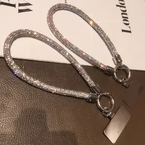 Shiny Phone Lanyard, Fashionable Short Phone Chain, Anti-lost Phone Lanyard, Phone Strap for Women & Girls, Phone Wrist Strap, Phone Accessories