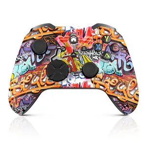 Graffiti-Art Multi-Platform WiFi Wireless Controller for Xbox One/Series X|S,Windows 10/11,Hall Effect Triggers, Turbo & Macro Programmable Gamepad with RGB Battery Indicator, 3-Way Connectivity