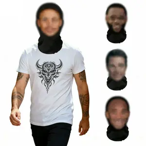 Elastic Mesh Cosplay Headgear, Hip Hop Hood Hat, Motorcycle Protective Head Cover, Star Costume Headwear Mask