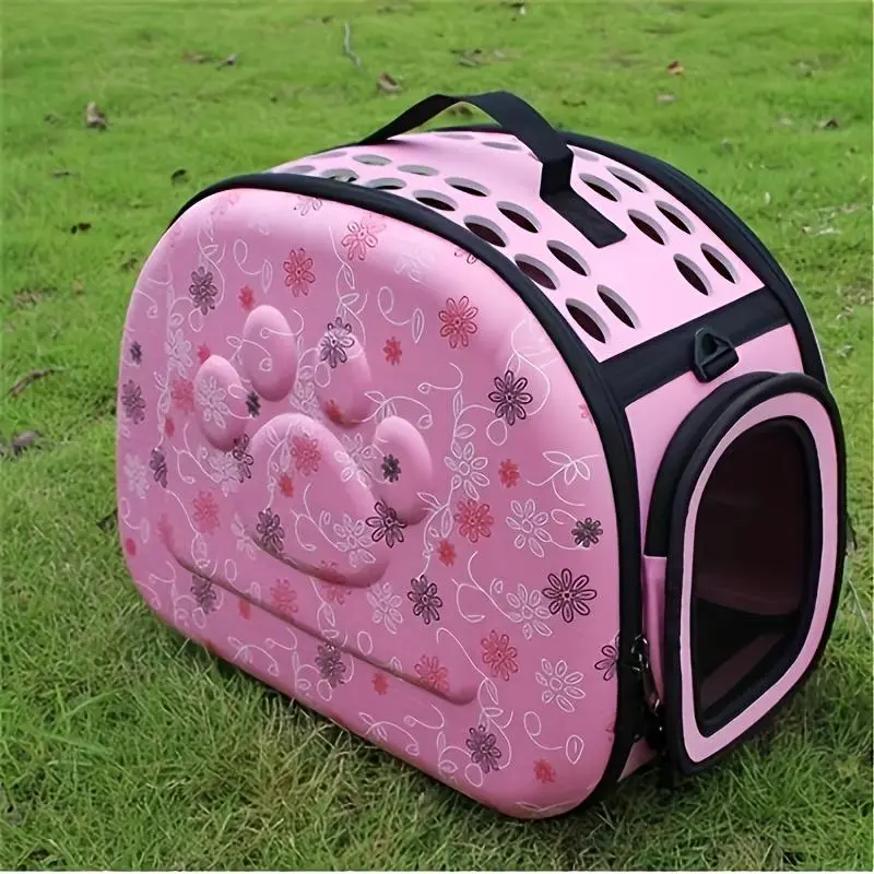 Cartoon 3D Paw Pattern Pet Carrier, Puppy Carrier Purse, Animal Carrier, Portable Breathable Pet Shoulder Bag with Handle, Pet Travel Bag for Small Dogs & Cats