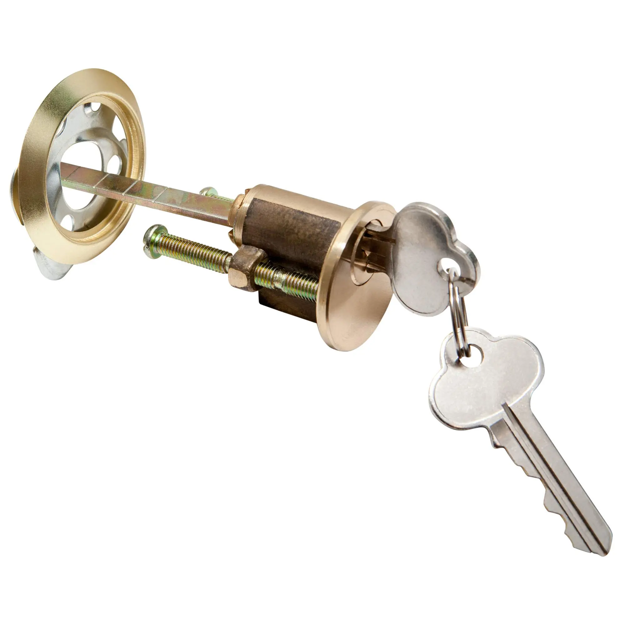 Ideal Security Inc. SK278 5-Pin Brass Residential Replacement Lock Cylinder - Standard Hole Fit for Doors, Garages, Works with SK7115, Five Pins