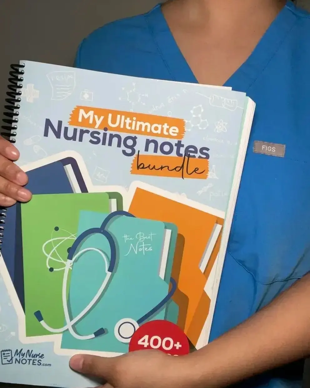 Nursing Study Notes Bundle, 400+ Pages RN Study Guide, Student Nurse Exam Prep, Clinical Review & Coursework Help
