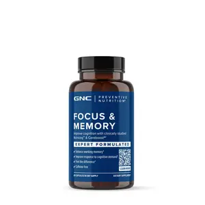 GNC PREVENTIVE NUTRITION Focus and Memory, 60 Capsules, Healthcare Edible