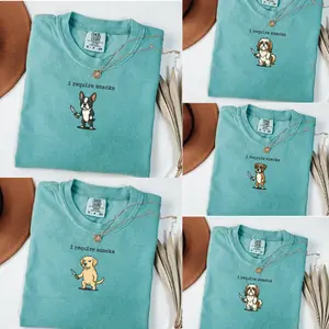 50+ Dog Breeds Funny Meme I Require Snacks Dog Comfort Colors Shirt | Custom Dog Lover Graphic Shirt | Cute Pet Gift