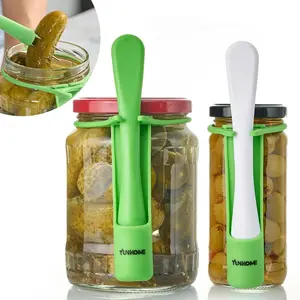 2 Pack Pickle Fork for the Jar, Pickle Grabber Tool, Stainless Steel Olive Grabber Tool, Deep Jar Vegetable Grabber for Olive, Unique Kitchen Gadgets YUNHOME