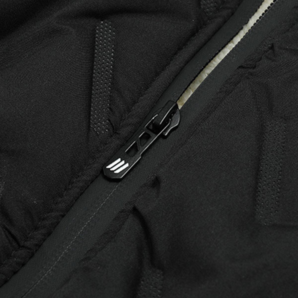 Men's Solid Color Zipper Warm Jacket and Drawstring Waist Pants Two-Piece Set, Regular Casual Long Sleeve Hooded Jacket with Pocket and Pants, Suitable for Autumn and Winter Seasons, Men's Daily Wear thick comfort