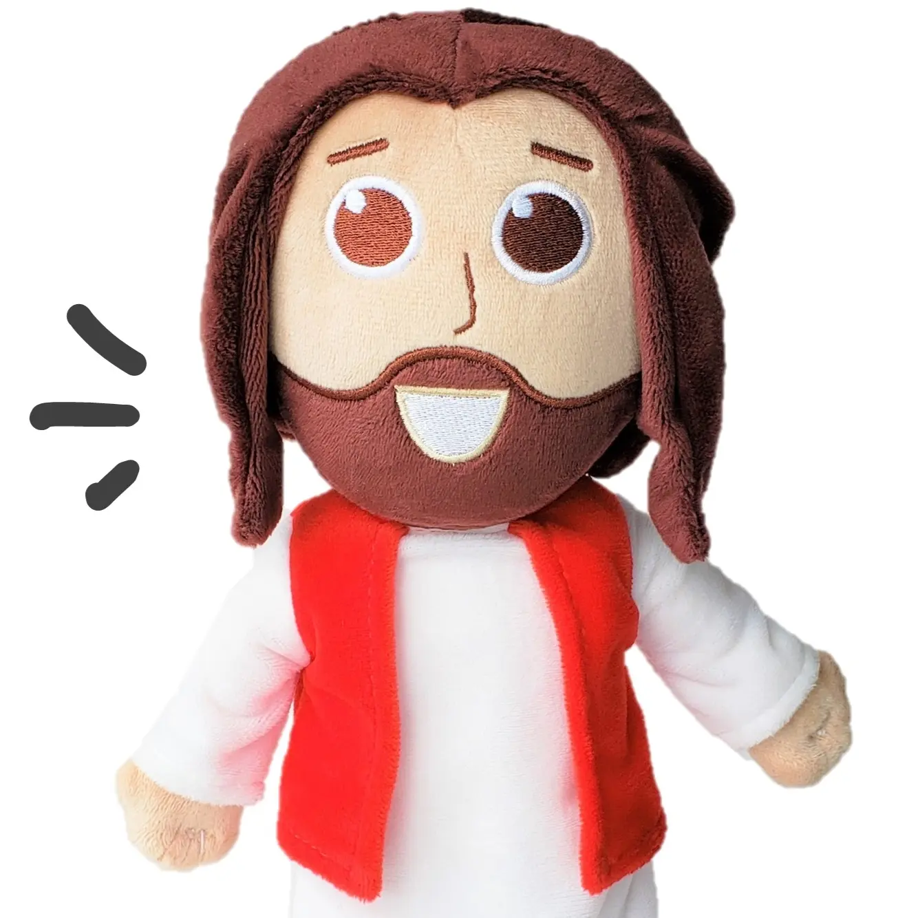 El Muñeco de Jesús Parlante - Dice 18 Frases de Jesuscristo en Espanol - Idea de regalo para niños Cristianos para cumpleaños, bautizos y Navidad - Enseñe a sus hijos antes de que el Mundo lo haga.