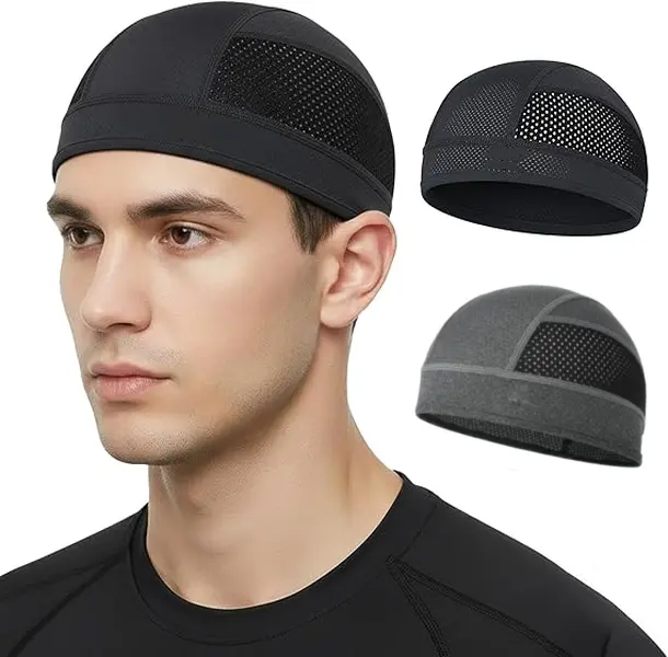 Cooling Skull Caps Helmet Liner, Lightweight Mesh Under Helmet Cycling Motorcycle Hard Hat Sweat Liner for Men Women