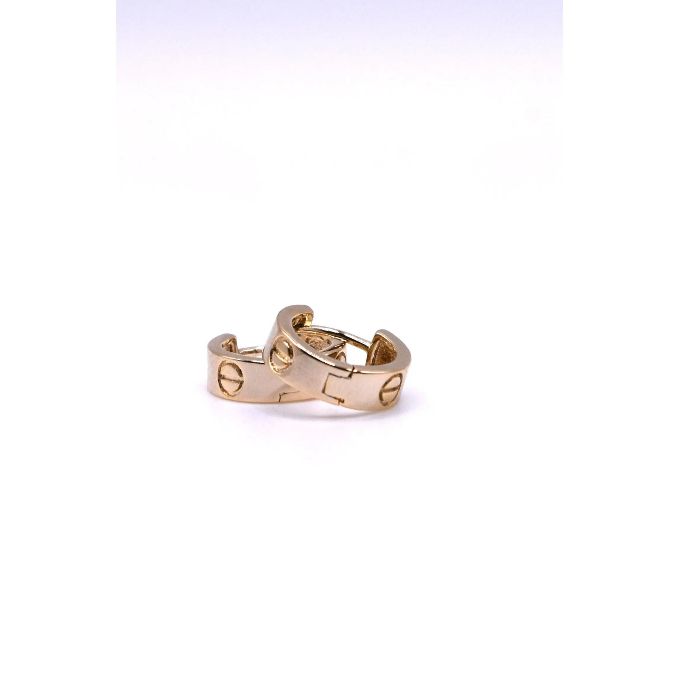 Designer Inspired Huggie Hoops Gold