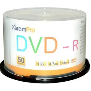 Xtrempro  DVD-R 16X 4.7 GB 120 Minute DVD with Blank Discs Spindle - Pack of 50