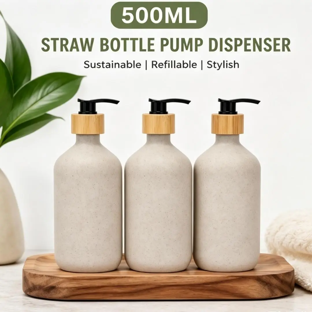 Refillable empty bottles, Portable pump soap dispenser set, household items, Toiletries Dispenser, Dispensing bottles and pump dispensers for holding shower gel, shampoo, hand soap, lotion, and other bathroom/toilet/Restroom products, Soap Container