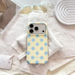 Fashionable Women's Smartphone Cover, Simple Wave Dot Design, Protective Accessory for Handheld Devices, Compatible with iPhone 17 Pro Max, 16 Plus, 15, 14, 13, 12, 11, XR, XS