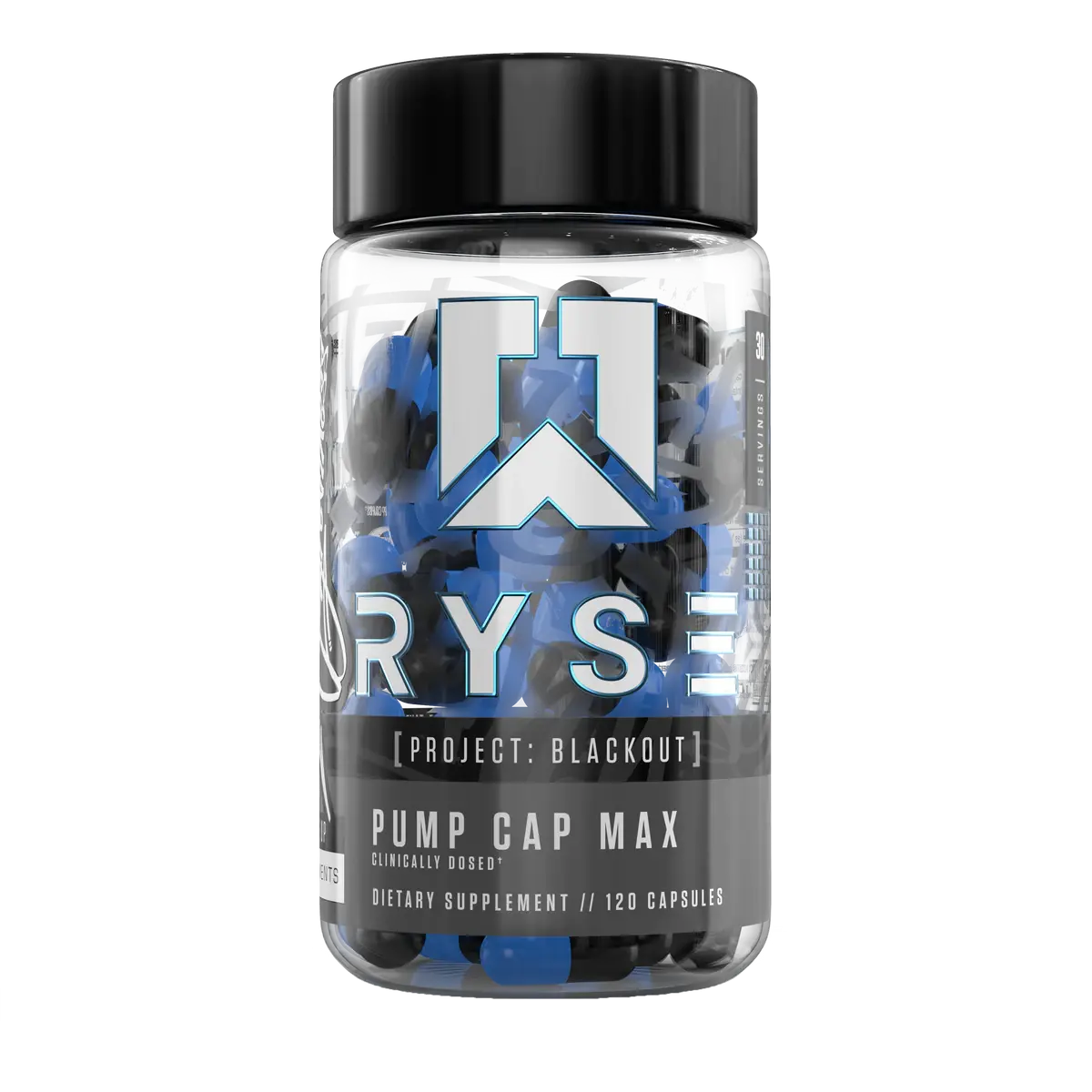 Ryse Pump Caps - 120 Capsules - Dietary Supplement - Project: Blackout - Healthcare - Muscle