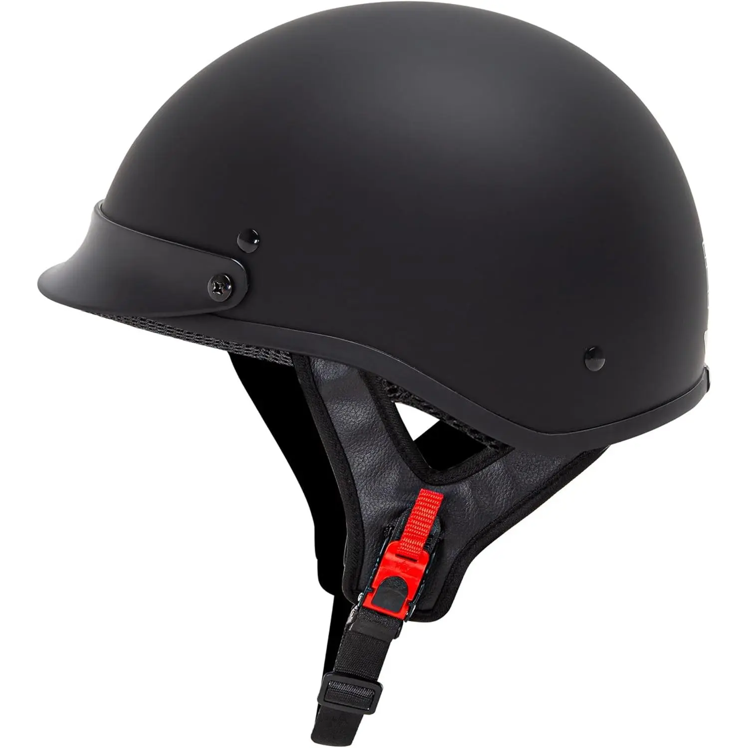 Cartman Cruiser Unisex Half-Face Motorcycle Helmet - DOT Approved, ABS Vented Shell, Quick Release Buckles, EPS Liner, Protector for Motorcycle Riding, Cycling, Scooters, Matte Black Graphics, 55-61 cm Fit, Outdoor Sports