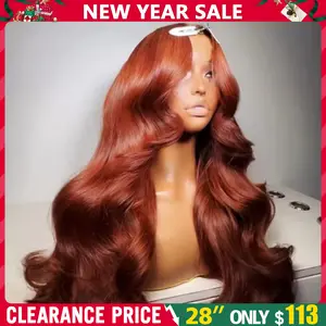 BLING HAIR Reddish Brown HD Lace Front Human Hair Wig PrePlucked 13x4 Colored Human Hair 13x6 Lace Front Wigs Body Wave Wig TikTokShopHolidayHaul