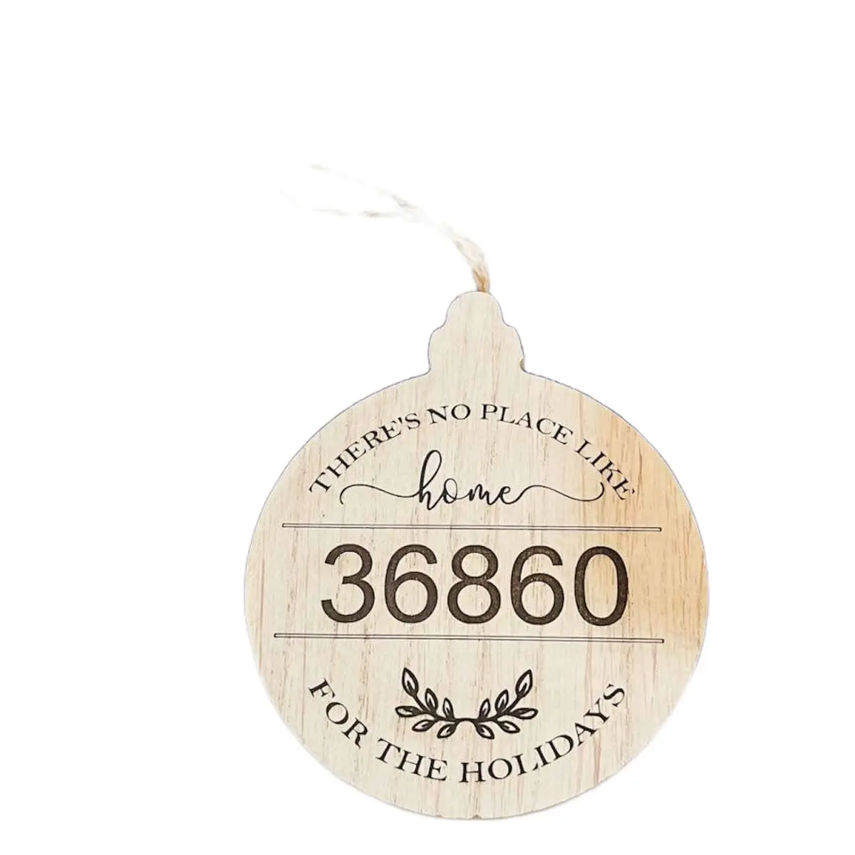 Custom Engraved There's No Place Like Home Ornament - Personalized Home Decor