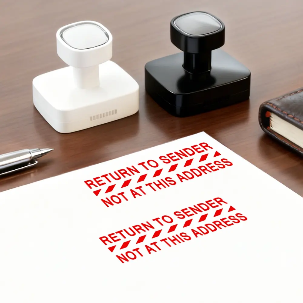 Return Sender Postage Stamp, Self-Service Business Mail Stamp, Return Address Stamp, Ink Stamp (sender Not This Address), Stamps For Mailing, Office Supplies