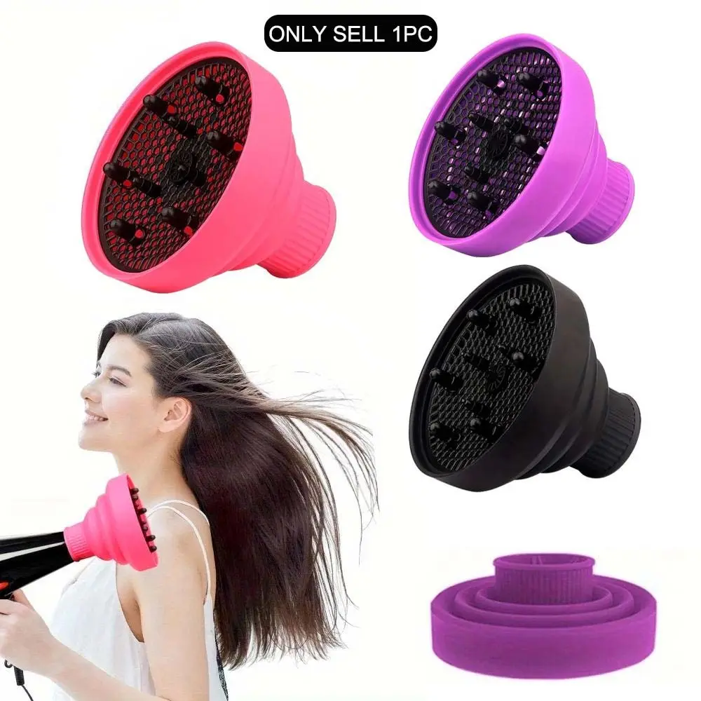 Portable Hair Dryer Diffuser Attachment, Foldable Design for Easy Storage, Compatible with Most Blow Dryers, Ideal for Travel & Home Use, Hair Dryer Attachments