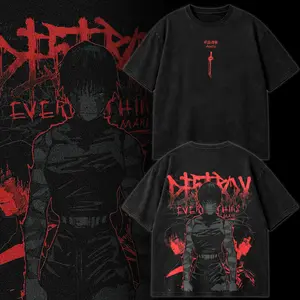 Jujutsu Kaisen Maki Zenin Graphic Tee Hoodie, Anime Streetwear Shirt, Vintage Washed Retro Manga T Shirt Hoodie, Oversized Black Anime Fan Gift, Otaku Shirt for Men Women