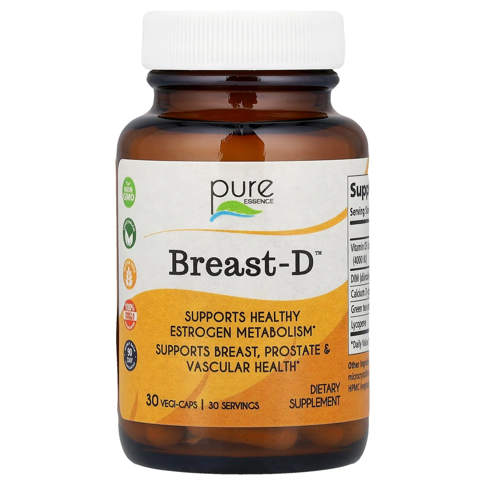 Pure Essence Breast-D™, 30 Vegi-Caps
